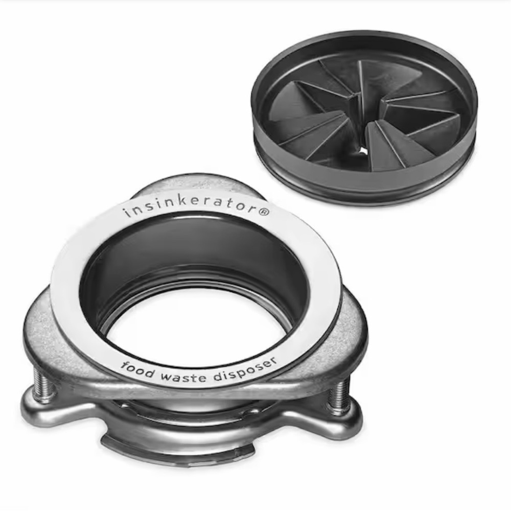 InSinkErator Sink Mount QLM00 Chrome Quick Lock  Flange & Splash Guard Accessory